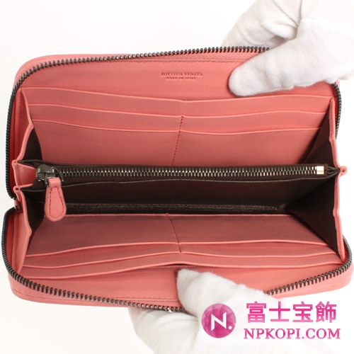 ボッテガヴェネタ シープスキン 長財布 ペタルピンク 114076V05116640 